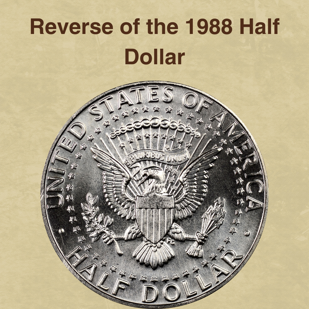 Reverse of the 1988 Half Dollar