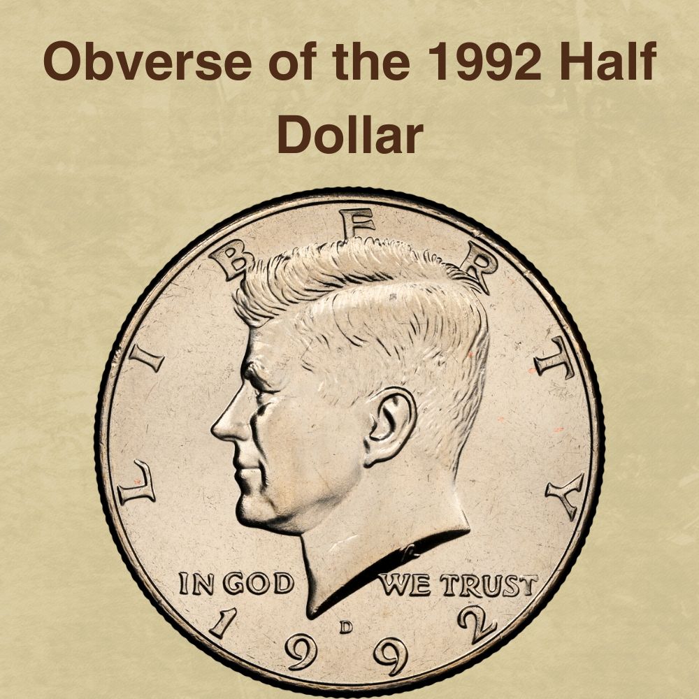 Obverse of the 1992 Half Dollar