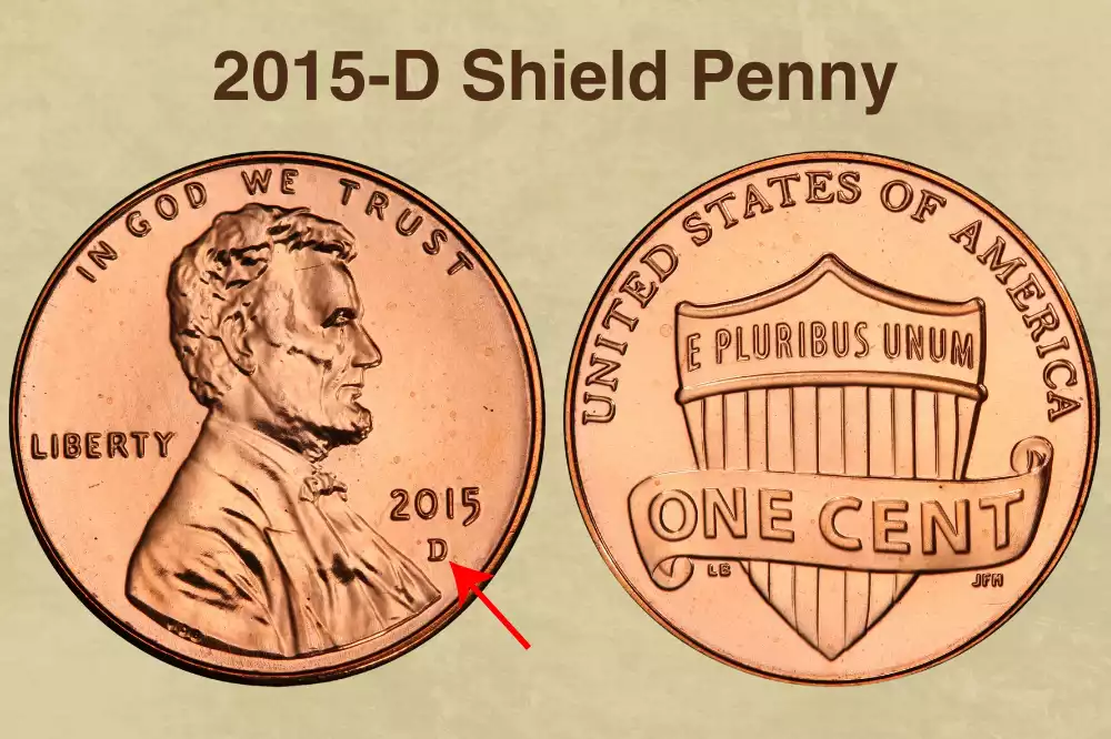 2015-D Shield Penny Value