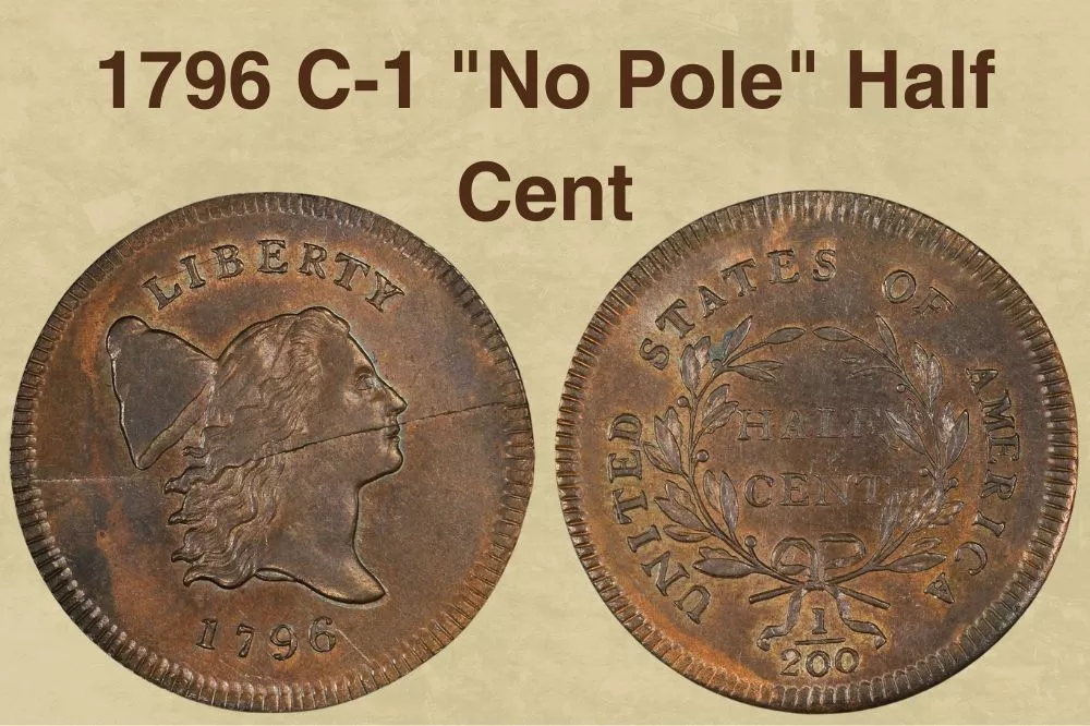 1796 C-1 No Pole Half Cent