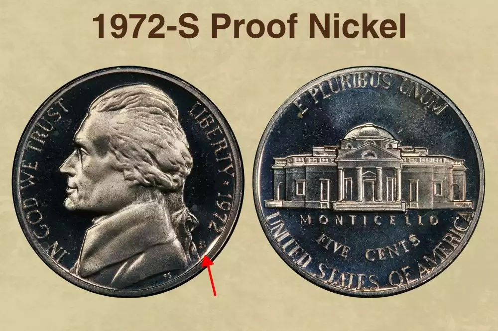 1972-S Proof Nickel