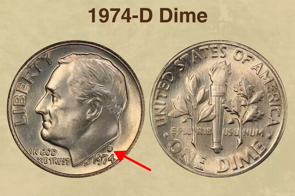 1974-D Dime