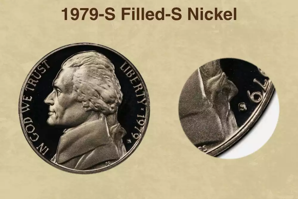 1979-S Filled-S Nickel