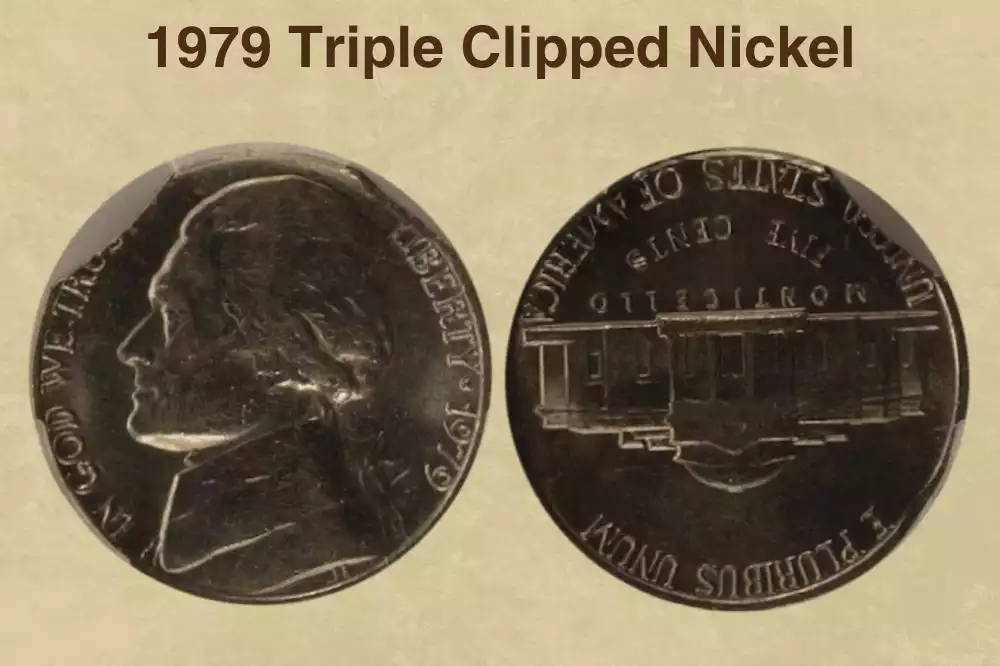 1979 Triple Clipped Nickel