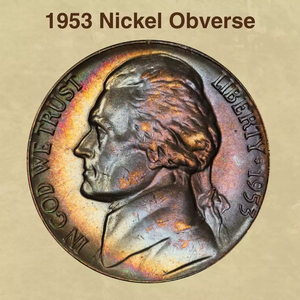The Obverse Of The 1953 Nickel