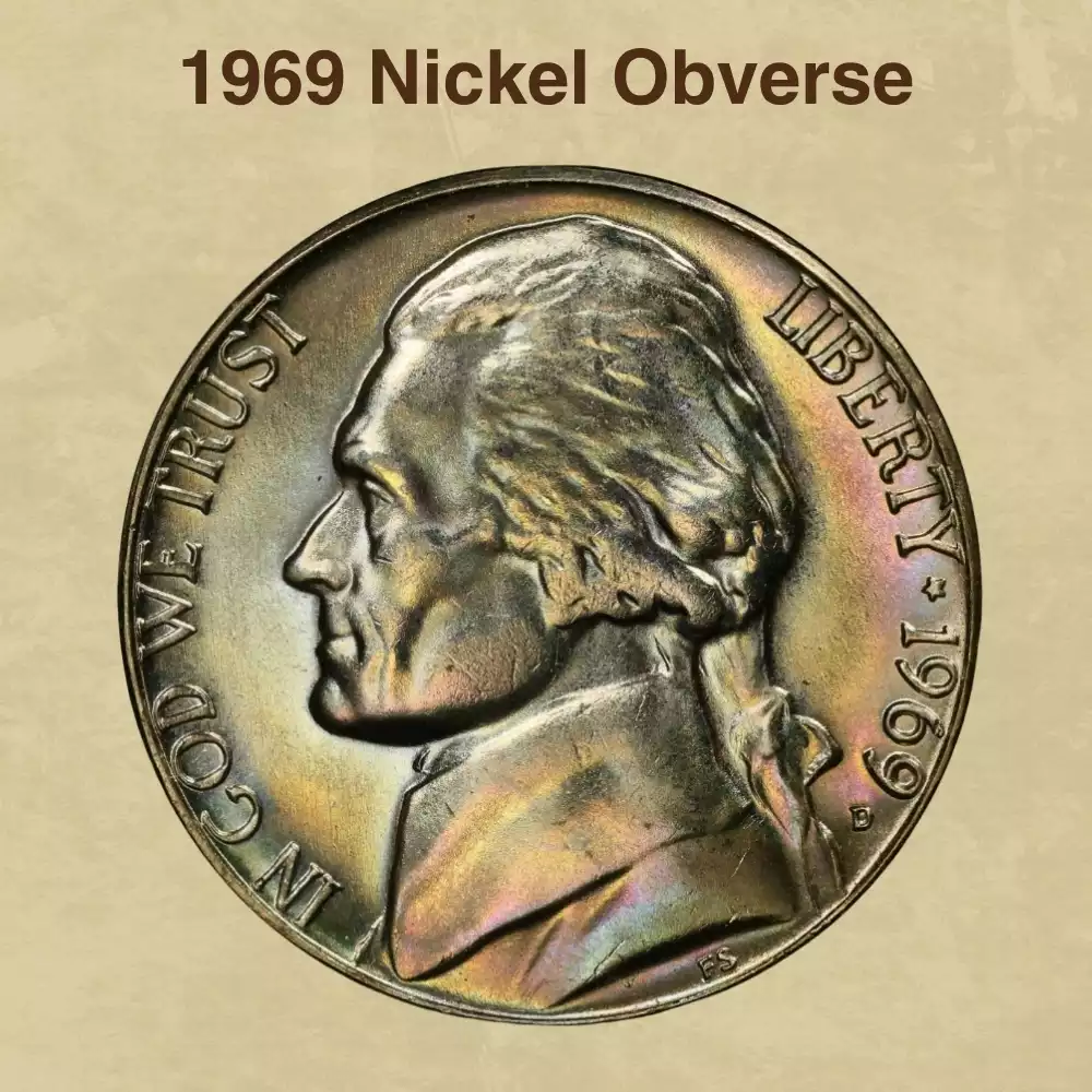 The Obverse Of The 1969 Nickel