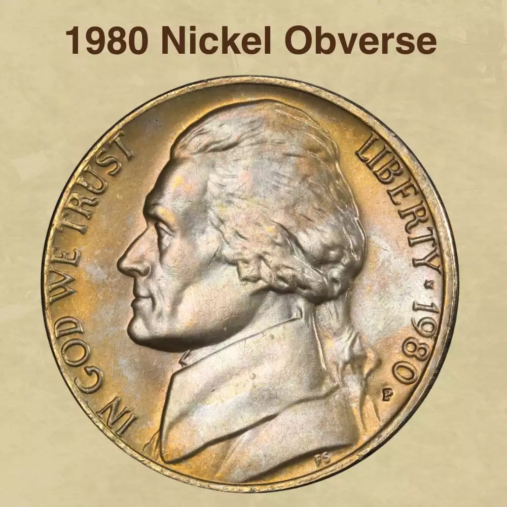 The Obverse Of The 1980 Nickel