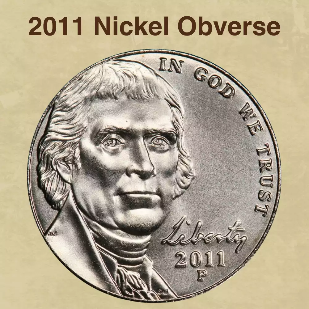 The Obverse Of The 2011 Nickel