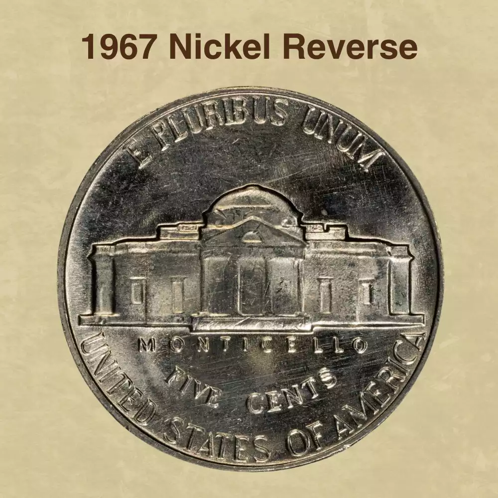 The Obverse Of The 1967 Nickel