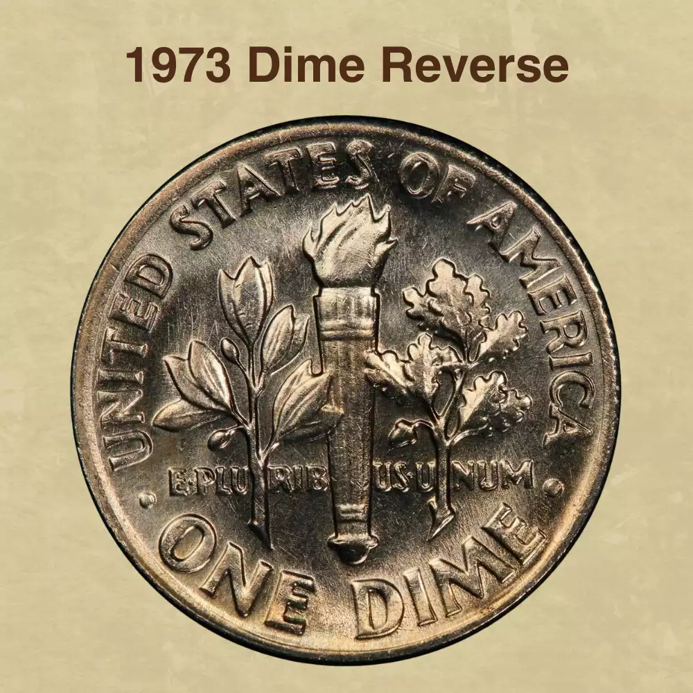 The Reverse Of The 1973 Dime