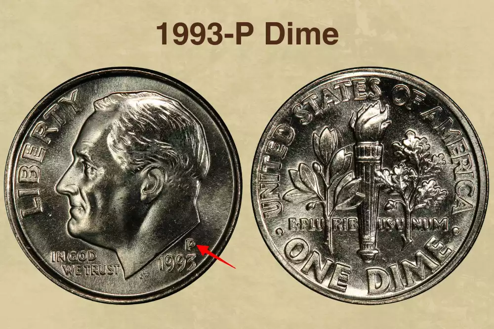 1993-P Dime Value