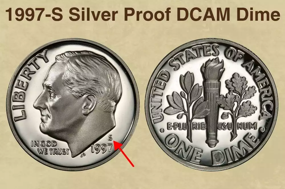 1997-S Silver Proof DCAM Dime