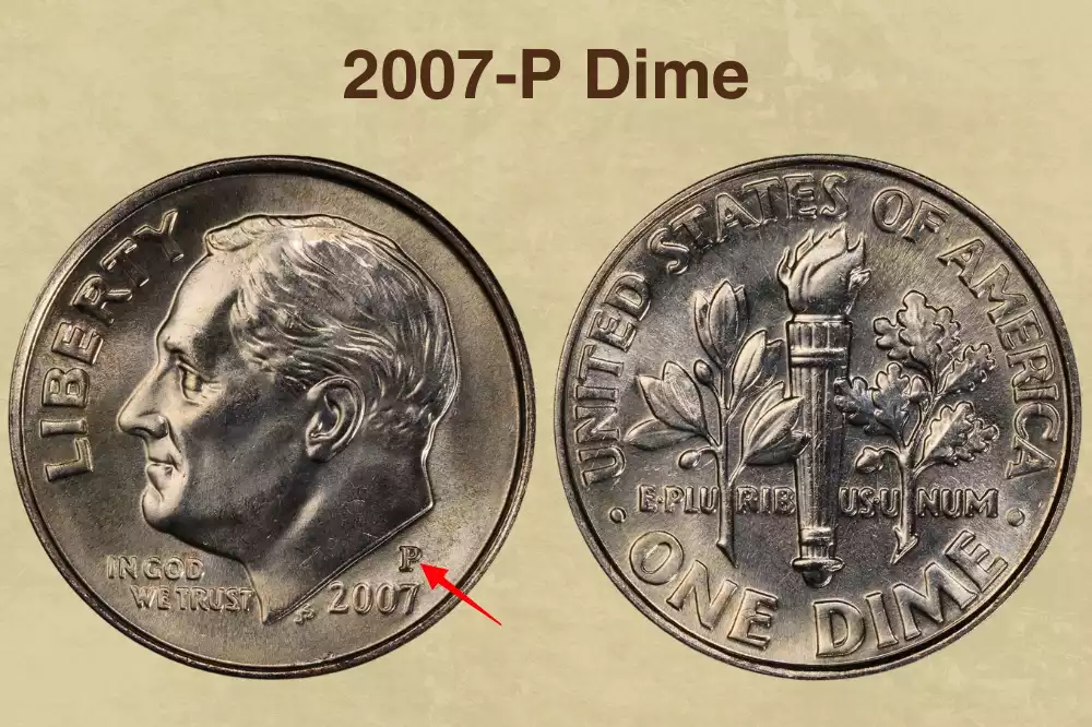 2007-P Dime Value