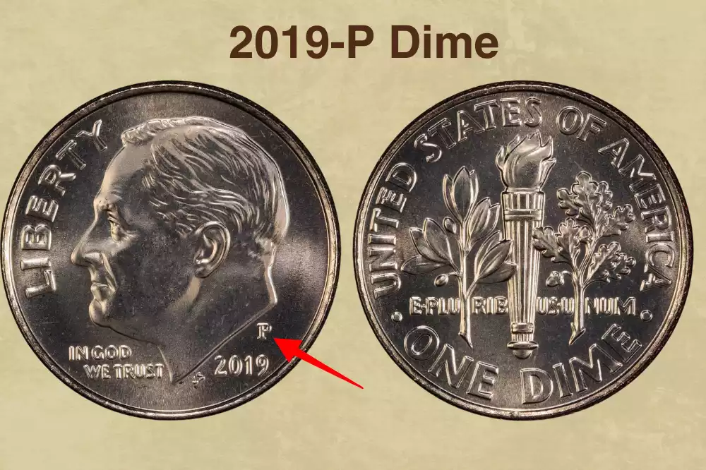 2019-P Dime Value