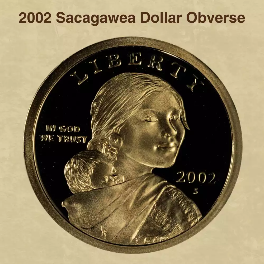 The Obverse Of The 2002 Sacagawea Dollar