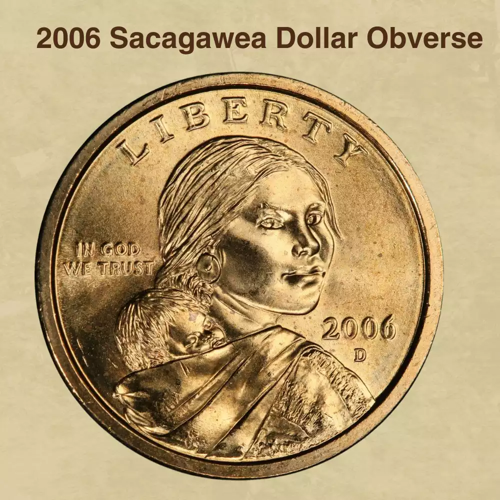 The Obverse Of The 2006 Sacagawea Dollar