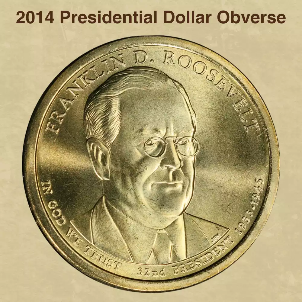 The Obverse Of The 2014 Presidential Dollar