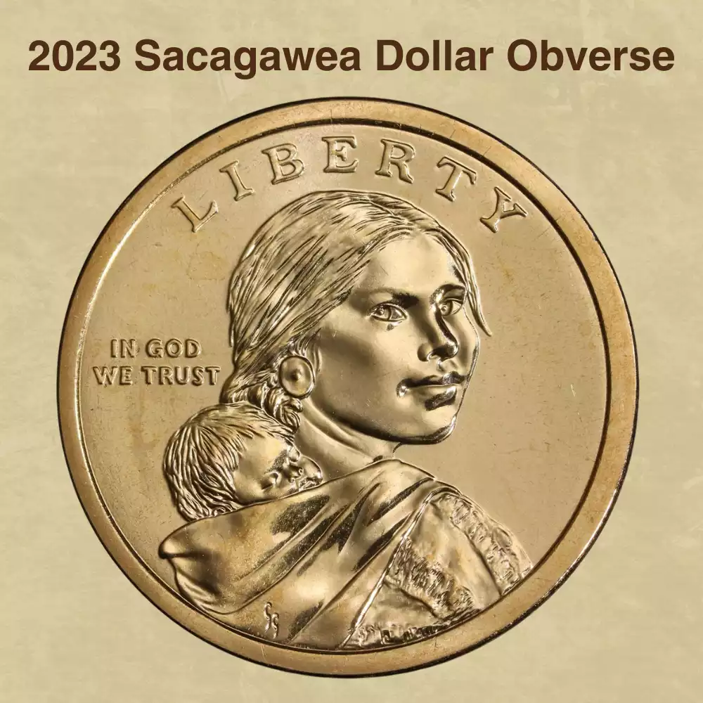 The Obverse Of The 2023 Sacagawea Dollar