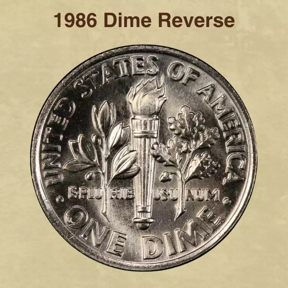 The Reverse Of The 1986 Dime