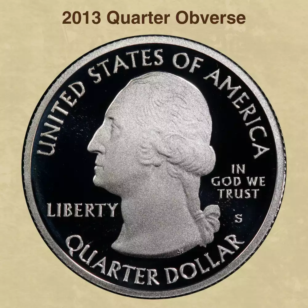 The Obverse Of The 2013 Quarter