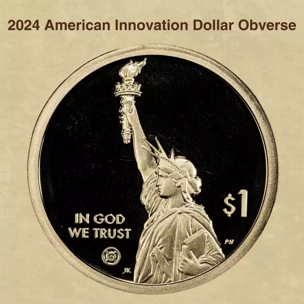 The Obverse Of The 2024 American Innovation Dollar