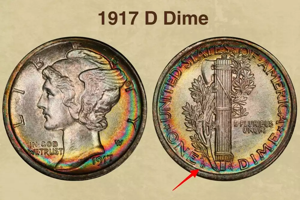 1917 D Dime Value