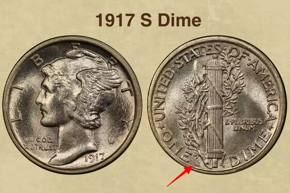 1917 S Dime Value