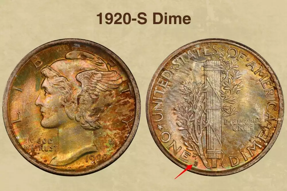 1920-S Dime Value