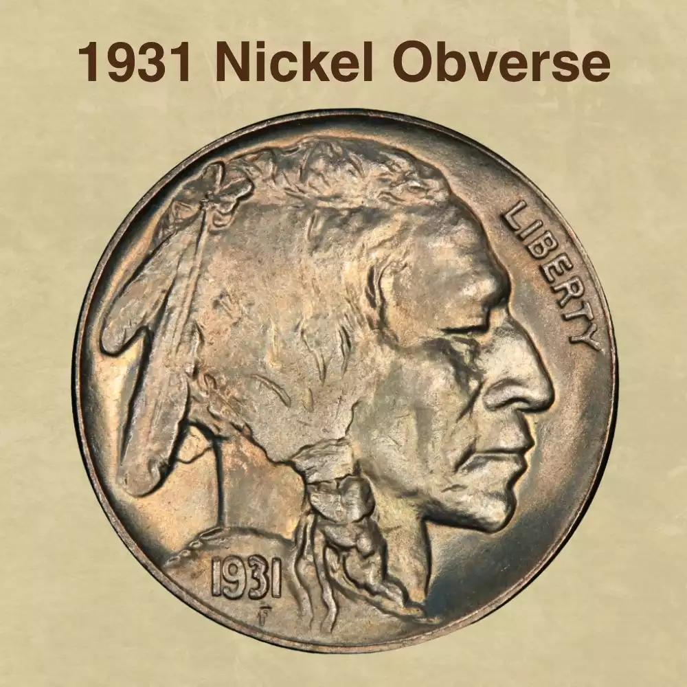 The Obverse Of The 1931 Nickel