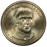 2007) Missing Edge Lettering Thomas Jefferson