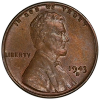1943-D Bronze Unique